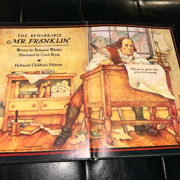 The Remarkable Mr. Franklin A Hallmark  Pop Up Book Hardcover - Picture 2 of 14